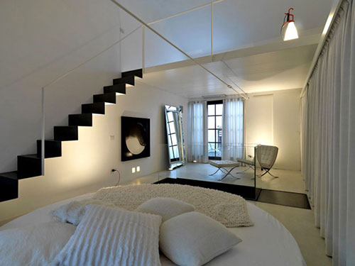 Verplaatsbaar Vrijgevigheid Bungalow Minimalistische open slaapkamer – Slaapkamer ideeën