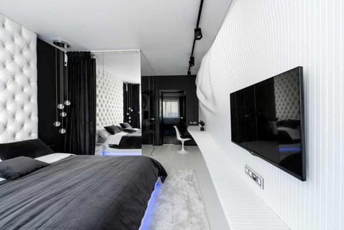 Reserve Instrument resultaat Moderne zwart witte slaapkamer – Slaapkamer ideeën