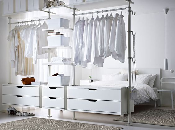 Productiviteit stuk Centimeter 10x Open kledingkast in slaapkamer – Slaapkamer ideeën