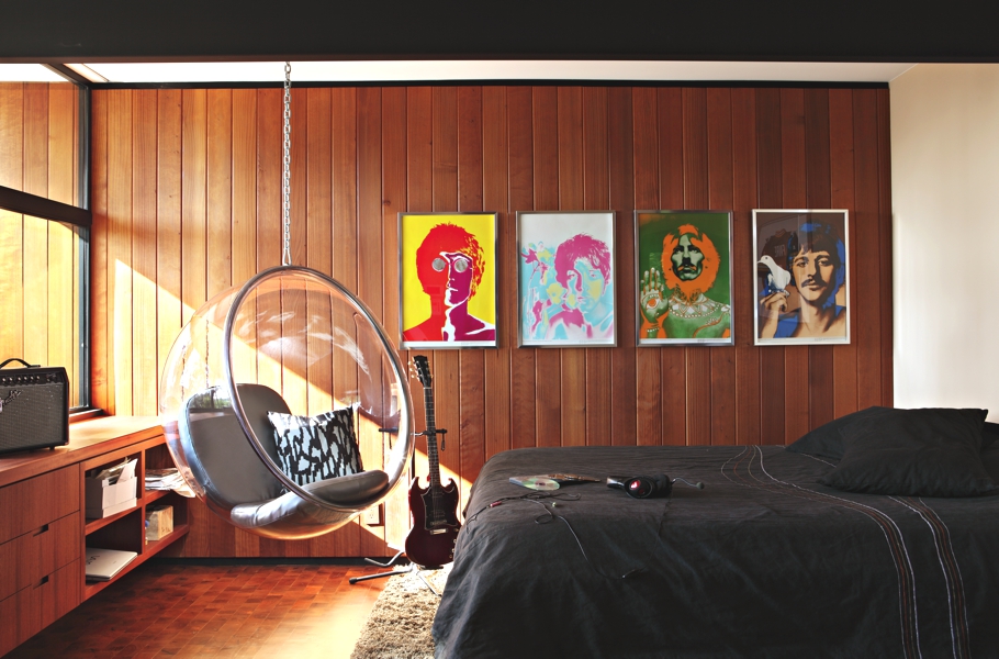 Retro slaapkamer uit jaren '70 – ideeën