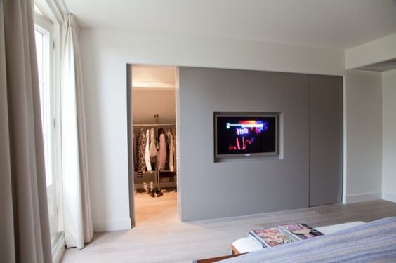 Hedendaags TV in de slaapkamer – Slaapkamer ideeën FQ-17